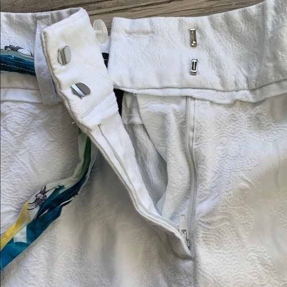 Women's CR Sportswear Capri Pants With Floral Cloth Chain Tie Belt Size 10 - Picture 5 of 12